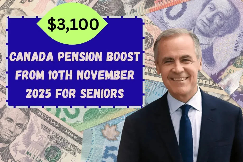 $3,100 Canada Pension Boost From 10th NOVEMBER 2025 For Seniors
