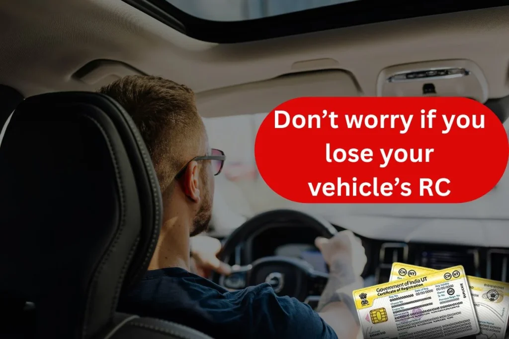 Don’t worry if you lose your vehicle’s RC, apply online like this