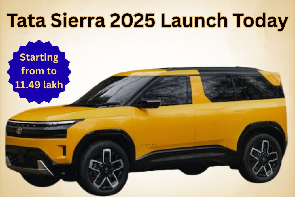 Tata Sierra 2025 Launch Today Latest Updates, Price and Features Details