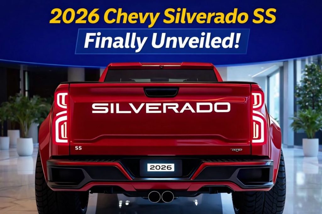 2026 Chevy Silverado SS Finally Unveiled: First Look, Performance, Features & Expected Price